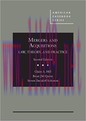 [PDF]Mergers and Acquisitions Law, Theory, and Practice 2nd Edition