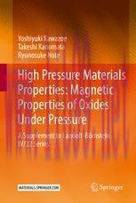 [PDF]High Pressure Materials Properties: Magnetic Properties of Oxides Under Pressure: A Supple...