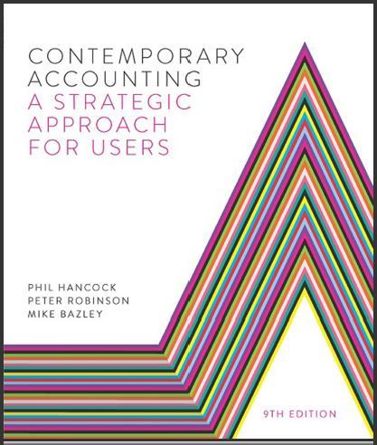 (TB)Contemporary Accounting A Strategic Approach for Users 9th Edition.zip