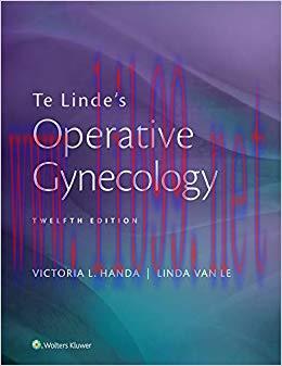 (PDF)Te Linde’s Operative Gynecology 12th Edition