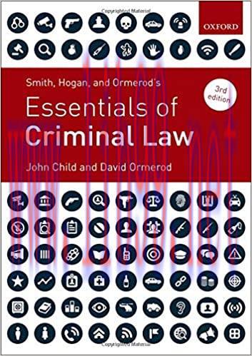 (PDF)Smith, Hogan, & Ormerod&rsquo;s Essentials of Criminal Law 3rd Edition by John Child