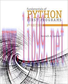 Fundamentals of Python: First Programs 2nd Edition,