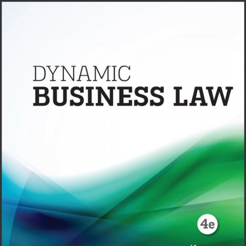 (Test Bank)Dynamic Business Law 4th Edition by Kubasek Nancy; Browne.zip
