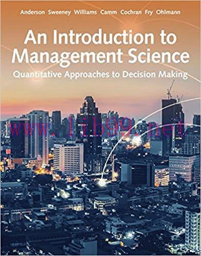 [PDF]An Introduction to Management Science - Quantitative Approaches to Decision Making 15th Ed...