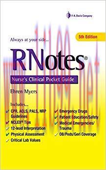 (PDF)Rnotes Nurse’s Clinical Pocket Guide 5th Edition