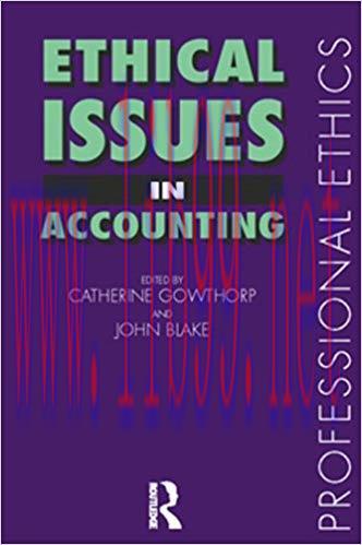 (PDF)Ethical Issues in Accounting (Professional Ethics) 1st Edition