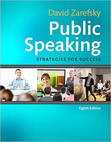 Public Speaking Strategies for Success 8th Edition [David Zarefsky]