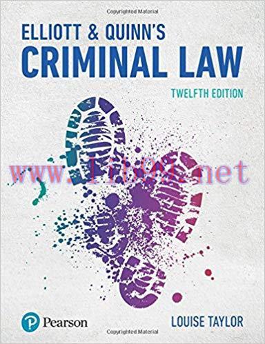 [PDF]Elliott & Quinn’s Criminal Law 12th Edition