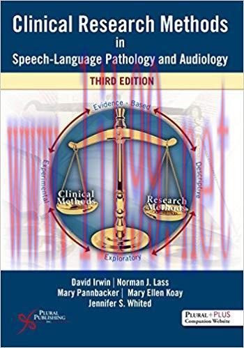 [PDF]Clinical Research Methods in Speech-Language Pathology and Audiology 3rd Edition