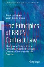 [PDF]The Principles of BRICS Contract Law: A Comparative Study of General Principles Governing ...