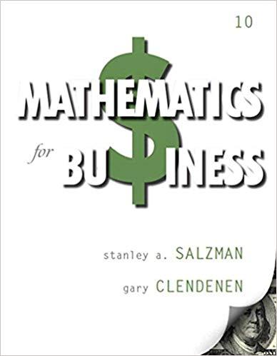 (PDF)Mathematics for Business 10th Edition
