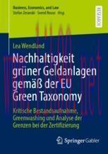 [PDF]Nachhaltigkeit gr&uuml;ner Geldanlagen gem&auml;&szlig; der EU Green Taxonomy: Kritische Bestandsaufnahme,...