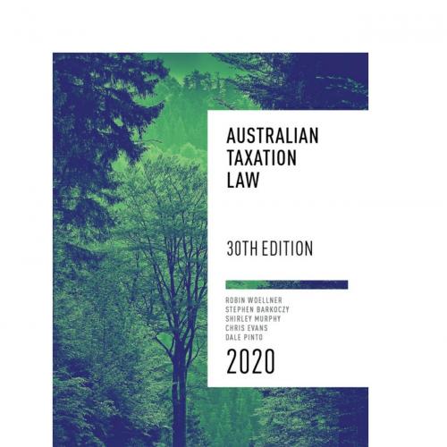 Australian Taxation Law 2020 30th Edition By Woellner - Vitalsource Download