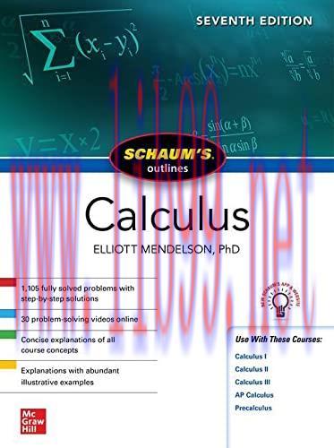[FOX-Ebook]Schaum's Outline of Calculus, 7th Edition