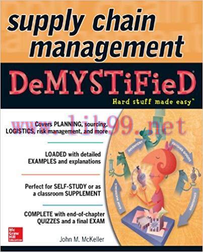 Supply Chain Management Demystified 1st Edition,