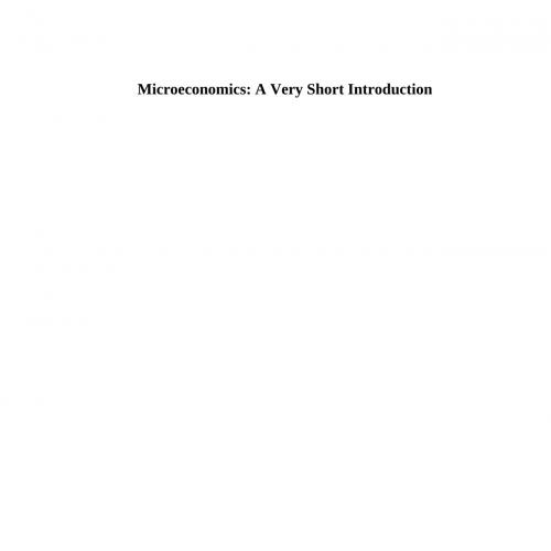 Microeconomics_ A Very Short Introduction - Avinash Dixit