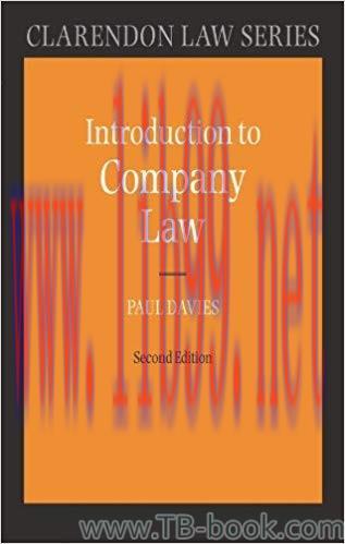 Introduction to Company Law (Clarendon Law Series) 2nd Edition by Paul Davies 课本