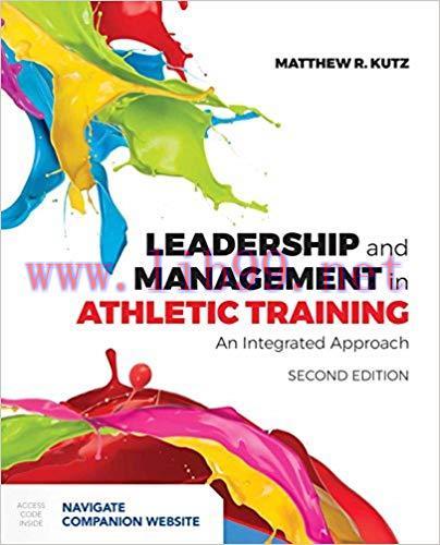 [PDF]Leadership and Management in Athletic Training, 2nd Edition