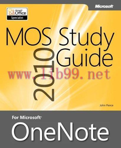 [FOX-Ebook]MOS 2010 Study Guide for Microsoft OneNote