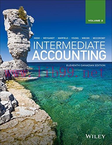 (PDF)Intermediate Accounting, Volume 2, 11th Canadian Edition by Donald E. Kieso