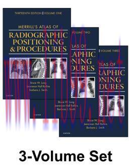 [AME]Merrill's Atlas of Radiographic Positioning and Procedures, 13th Edition, 3-Volume Set (OR...