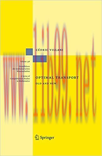 (PDF)Optimal Transport: Old and New (Grundlehren der mathematischen Wissenschaften Book 338)
