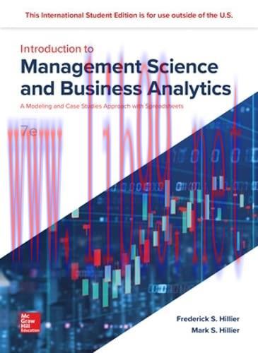 [FOX-Ebook]Introduction to Management Science and Business Analytics: A Modeling and Case Studi...