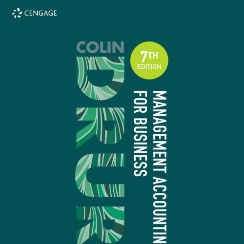 Management Accounting for Business 7th - Wei Zhi