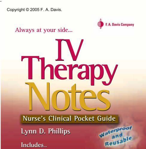 IV Therapy Notes-Nurse's Clinical Pocket Guide