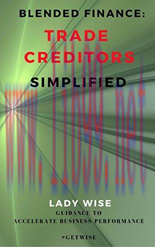 (PDF)BLENDED FINANCE: TRADE CREDITORS SIMPLIFIED