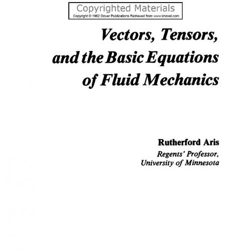 Vectors, Tensors and the Basic Equations of Fluid Mechanics