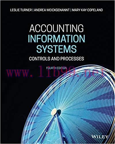 [PDF]Accounting Information Systems CONTROLS AND PROCESSES 4th Ediiton