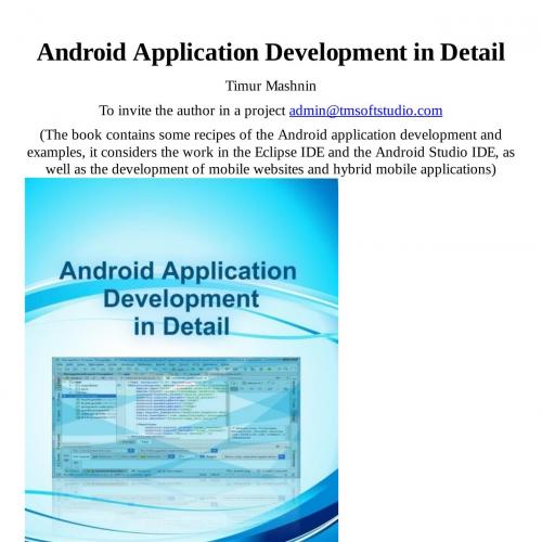 Android Application Development in Detail