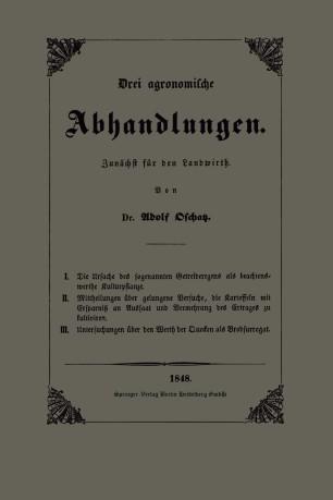 Kulturpflanze, Mittheilungen &uuml;ber gelungene Versuche, die Kartoffeln mit Ersparniss an Aussaat ...