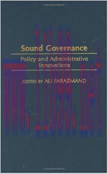(PDF)Sound Governance: Policy and Administrative Innovations: Policy Innovation and Public Admi...