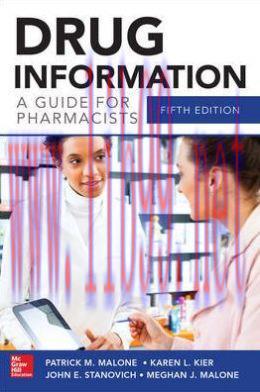 [AME]Drug Information A Guide for Pharmacists, 5th Edition (ORIGINAL PDF from_ Publisher)