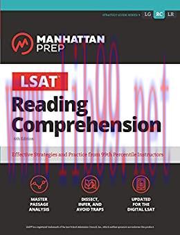 (PDF)LSAT Reading Comprehension (Manhattan Prep LSAT Strategy Guides)