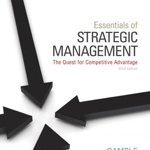 Essentials of Strategic Management The Quest for Competitive Advantage 3rd