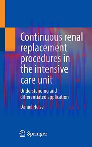 [AME]Continuous renal replacement procedures in the intensive care unit: Understanding and diff...