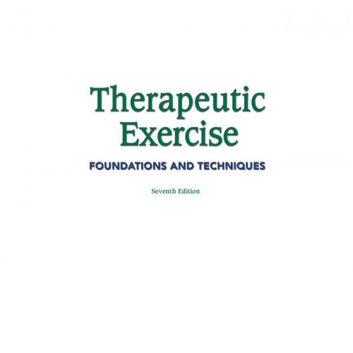 Therapeutic Exercise Foundations and Techniques 7th Edition - GWMC-072