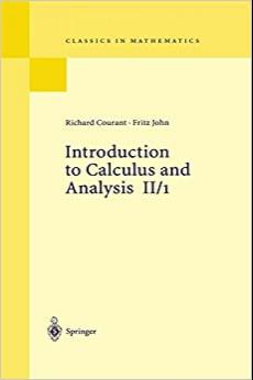 (PDF)Introduction to Calculus and Analysis, Vol. II1 (Classics in Mathematics)