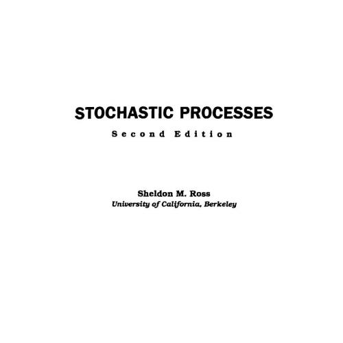 Stochastic Processes 2nd edition
