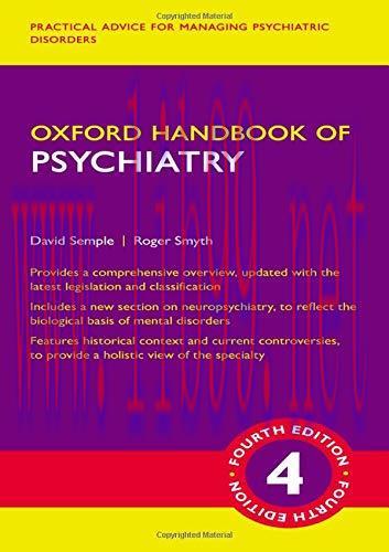 [AME]Oxford Handbook of Psychiatry, 4th Edition (Oxford Medical Handbooks)