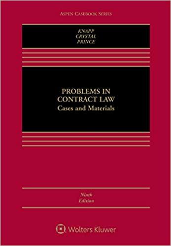 (PDF)Problems in Contract Law Cases and Materials (Aspen Casebook Series)