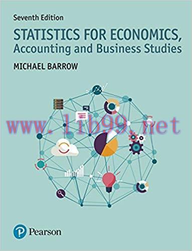 [PDF]Statistics for Economics, Accounting and Business Studies, 7th Edition [Michael Barrow]