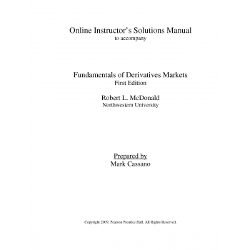 衍生品市场第二版课后习题的答案