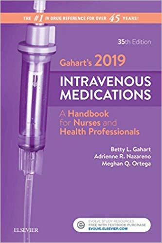 Gaharts 2019 Intravenous Medications - E-Book 35th editon