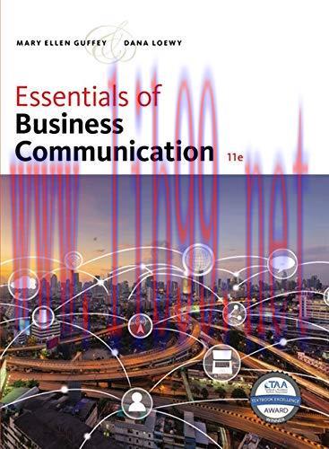 [FOX-Ebook]Essentials of Business Communication, 11th Edition