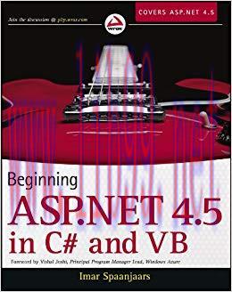 Beginning ASP.NET 4.5: in C# and VB 1st Edition,