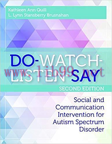 (PDF)DO-WATCH-LISTEN-SAY: Social and Communication Intervention for Autism Spectrum Disorder, S...